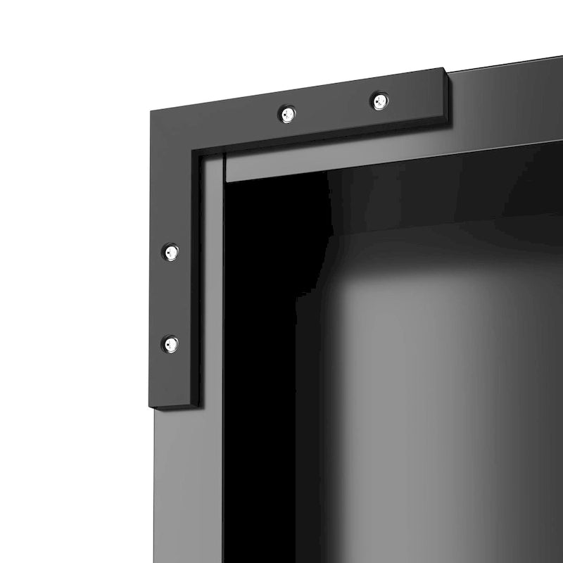 Grande Armoire de Rangement Métallique Noire avec Portes Verrouillables en Acier Laminé à Froid