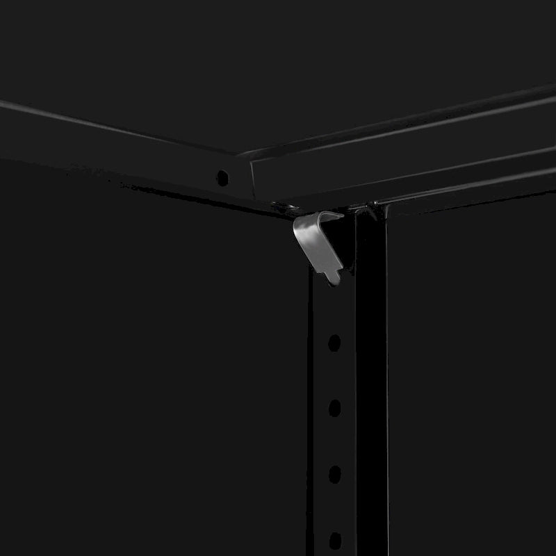 Grande Armoire de Rangement Métallique Noire avec Portes Verrouillables en Acier Laminé à Froid