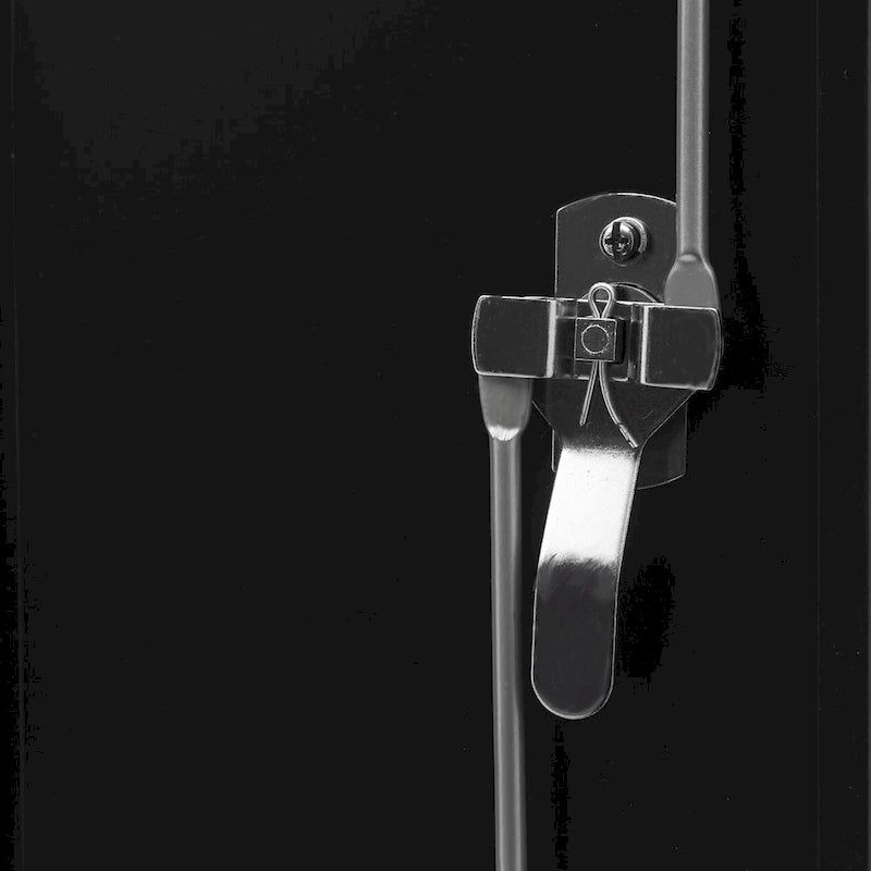 Grande Armoire de Rangement Métallique Noire avec Portes Verrouillables en Acier Laminé à Froid