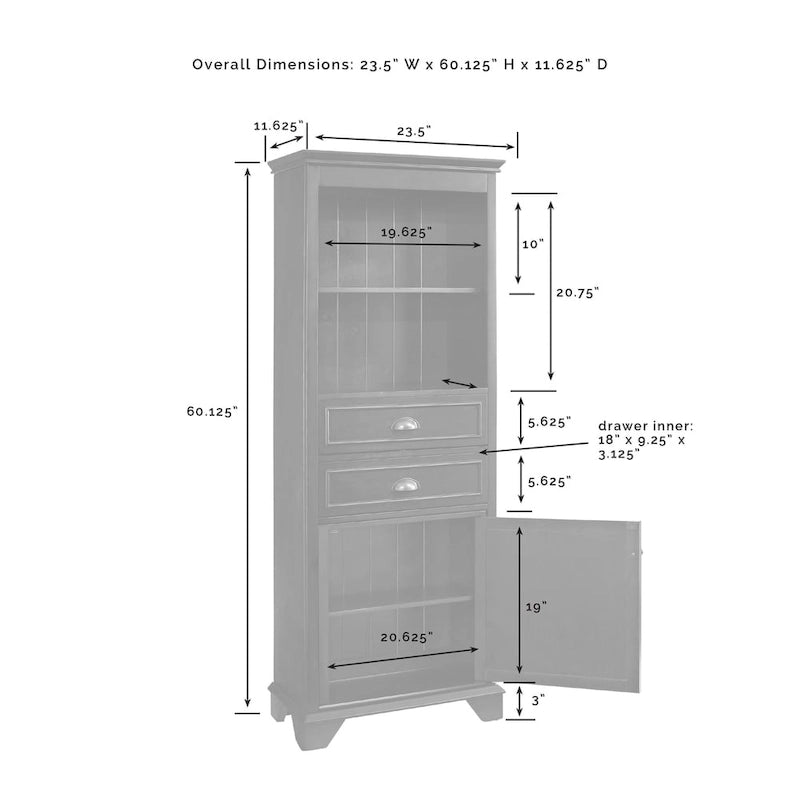 Meuble de rangement haut de salle de bain blanc avec tiroirs et porte persienne