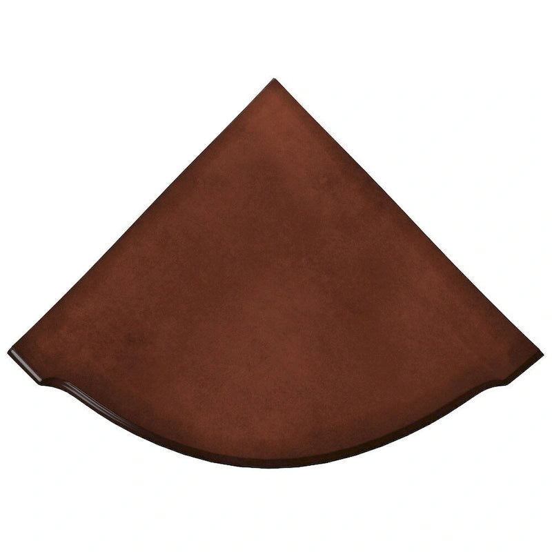 Meuble d'angle d'appoint marron foncé avec rangement une porte