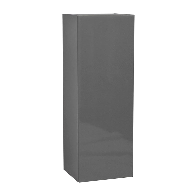 Meuble haut à porte unique avec étagère réglable Blanc cassé Transparent Noir Marron Blanc Gris