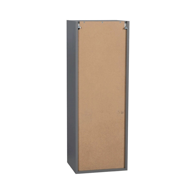 Meuble haut à porte unique avec étagère réglable Blanc cassé Transparent Noir Marron Blanc Gris