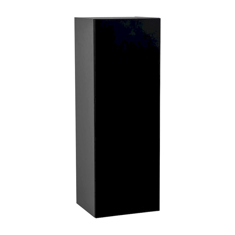 Meuble haut à porte unique avec étagère réglable Blanc cassé Transparent Noir Marron Blanc Gris