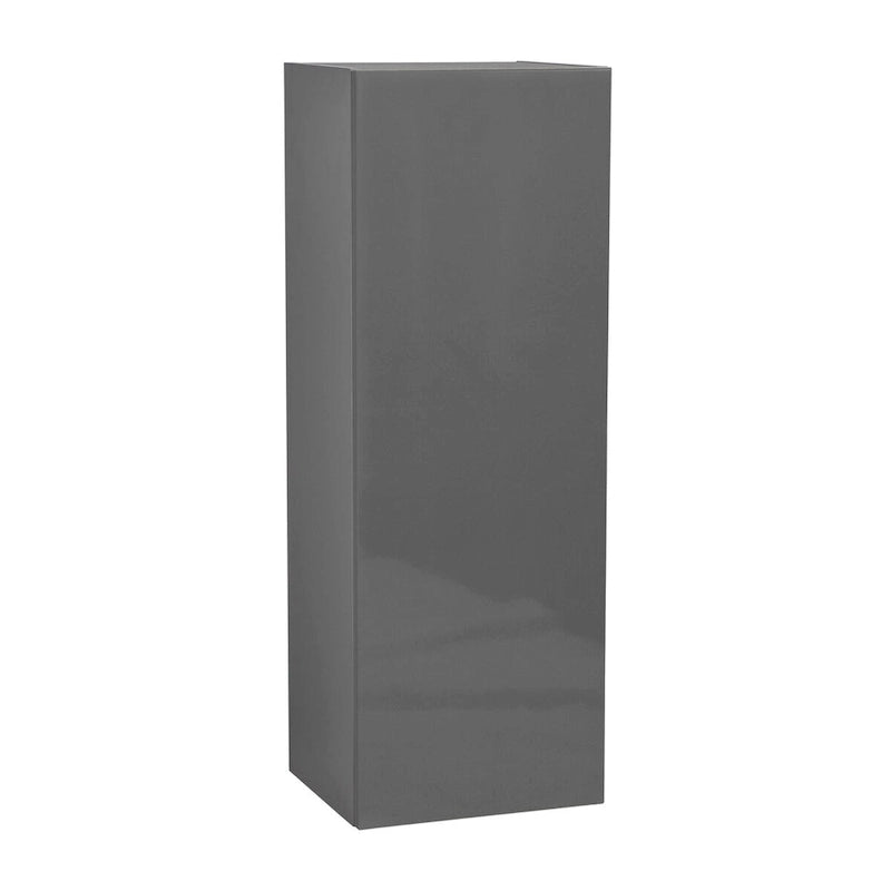 Meuble haut à porte unique avec étagère réglable Blanc cassé Transparent Noir Marron Blanc Gris