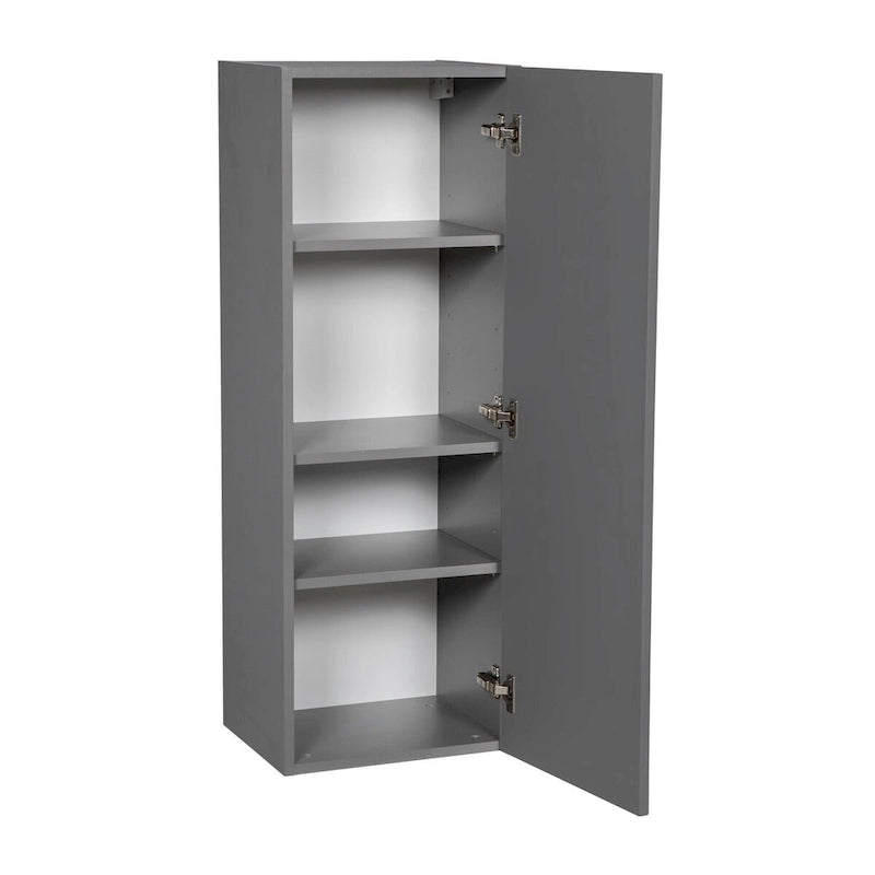 Meuble haut à porte unique avec étagère réglable Blanc cassé Transparent Noir Marron Blanc Gris