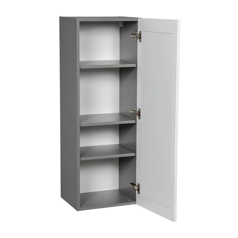 Meuble haut à porte unique avec étagère réglable Blanc cassé Transparent Noir Marron Blanc Gris