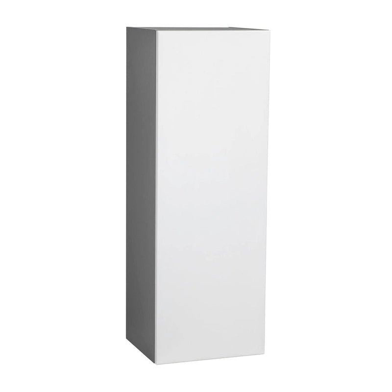 Meuble haut à porte unique avec étagère réglable Blanc cassé Transparent Noir Marron Blanc Gris