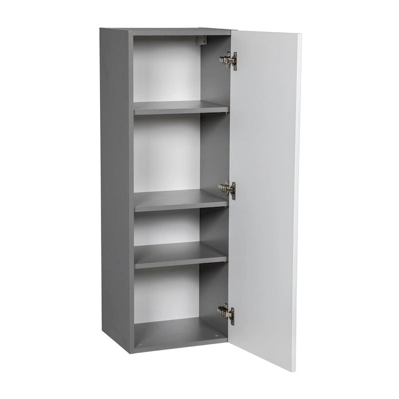 Meuble haut à porte unique avec étagère réglable Blanc cassé Transparent Noir Marron Blanc Gris