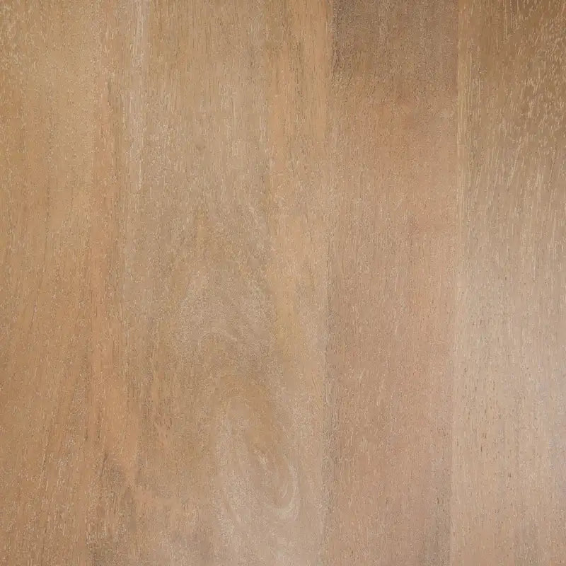 Buffet d'appoint en bois massif brun clair avec portes sculptées motif losanges et étagère intérieure
