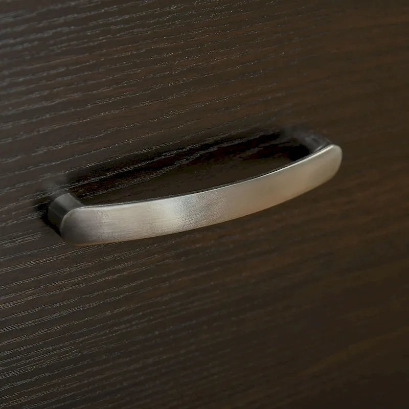 Meuble de classement latéral à 2 tiroirs avec serrure, format lettre, marron