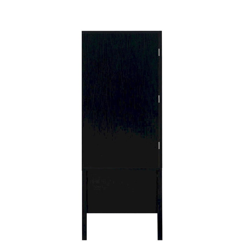 Meuble Bar Style Industriel avec Double Portes Tiroir Porte-Bouteilles Porte-Verres Blanc Marron