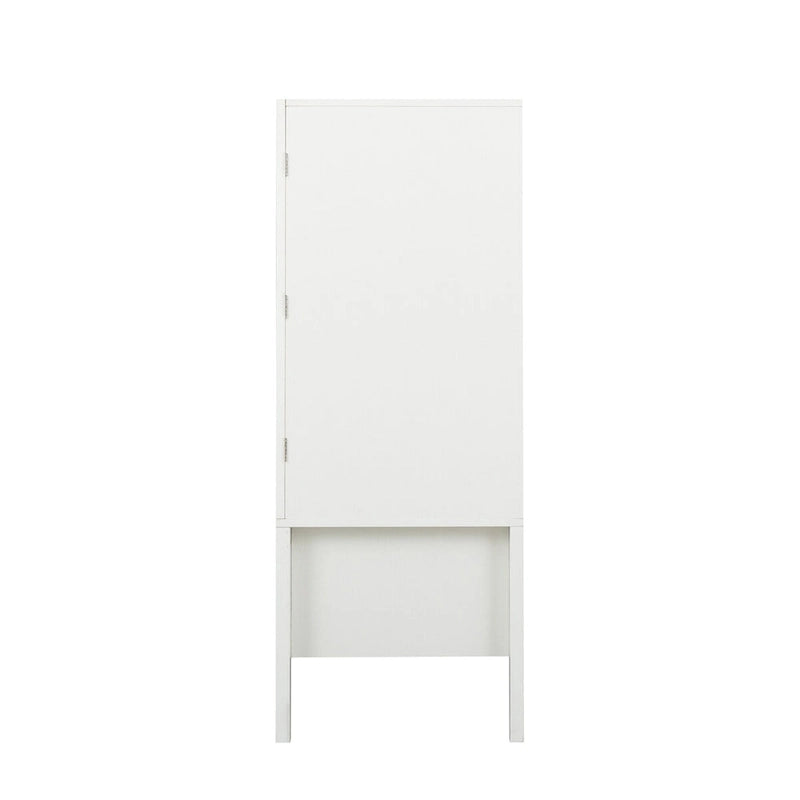 Meuble Bar Style Industriel avec Double Portes Tiroir Porte-Bouteilles Porte-Verres Blanc Marron