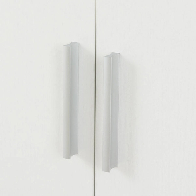 Meuble Bar Style Industriel avec Double Portes Tiroir Porte-Bouteilles Porte-Verres Blanc Marron